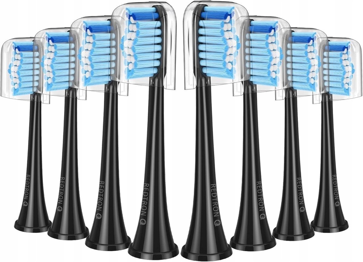 WYMIENNE GŁÓWKI DO SZCZOTECZKI ELEKTRYCZNEJ PHILIPS CZARNE ZESTAW 8 SZTUK