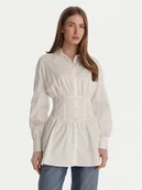 Koszule damskie - Guess Koszula W6GH97 W2412 Biały Regular Fit - miniaturka - grafika 1