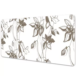 Ochronna mata na biurko Rysunek kwiatów 90x45 cm - Podkładki na biurko - miniaturka - grafika 1