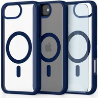 Etui i futerały do telefonów - Etui do Apple iPhone 16e Do Magsafe, Przezroczyste, Granatowe Szkło 9H - miniaturka - grafika 1