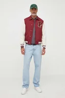 Kurtki męskie - Pepe Jeans kurtka BARNOLD męska kolor bordowy przejściowa - miniaturka - grafika 1