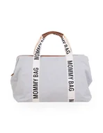 Torby i organizery dla mam - Childhome Torba Mommy Bag Signature szara - miniaturka - grafika 1