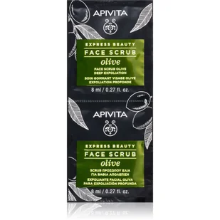 Apivita Apivita Express Beauty Oliwka - głęboko złuszczający peeling do twarzy 2x8ml - Maseczki do twarzy - miniaturka - grafika 1