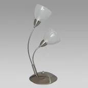 Lampy stojące - Prezent Lampa stołowa CARRAT matowy chrom/ biel - miniaturka - grafika 1