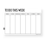Kalendarze - Biały tygodniowy planer Design Letters Weekly - miniaturka - grafika 1