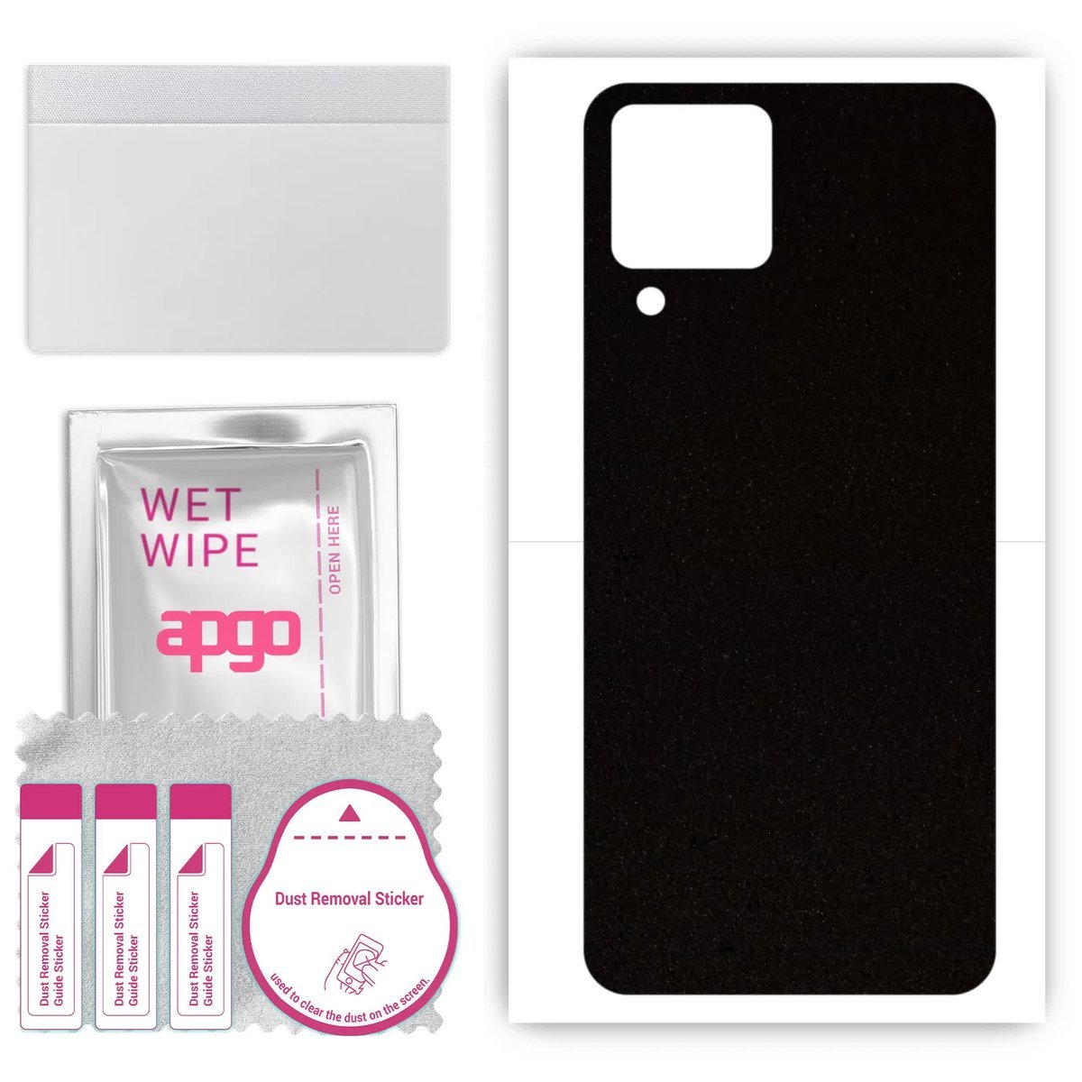 Folia naklejka skórka strukturalna na TYŁ Zamsz do Samsung Galaxy M33 - Zamsz Czarny - apgo SKINS