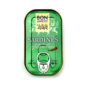 Konserwy i dania rybne - Bon Appetit Sardynki portugalskie w pikantnej oliwie z oliwek 120 g - miniaturka - grafika 1