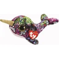 Breloczki dla dzieci - Ty Inc. Beanie Boos, brelok cekinowy Wieloryb-Jednorożec - miniaturka - grafika 1
