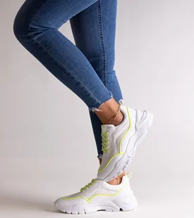 Białe sneakersy Big Star JJ274784-40 - Sneakersy damskie - miniaturka - grafika 1