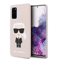 Etui i futerały do telefonów - Karl Lagerfeld Fullbody Silicone Iconic - Etui Samsung Galaxy S20+ Pink - miniaturka - grafika 1