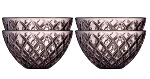 Lyngby Glas Miska Sorrento 12 cm różowa 29034 4 szt. - Miski i półmiski - miniaturka - grafika 1