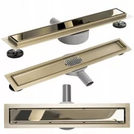 Odpływy liniowe - Rea Odpływ liniowy Rea Pure Neo Mirror Gold Pro 60 - miniaturka - grafika 1