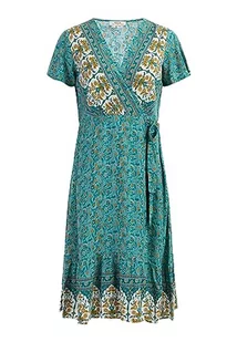 usha FESTIVAL Damska letnia sukienka 15926558, turkusowa, wielokolorowa, M, turkusowy wielokolorowy, M - Sukienki - miniaturka - grafika 1