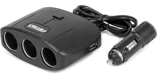 Rozdzielacz gniazda zapalniczki z ładowarką 2x usb-a on/off 12v 24v 100w 70cm amio-04362 - Ładowarki samochodowe - miniaturka - grafika 1