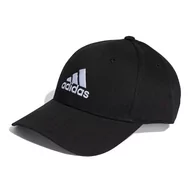 Czapki damskie - adidas Bawełniana czapka z daszkiem z diagonalu, czarny/biały, L - miniaturka - grafika 1