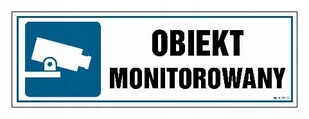 Obiekt Monitorowany Znak Pcv 30X10 Cm, Płyta Libres Polska Sp - Akcesoria BHP Obiekt Monitorowany Znak Pcv 30X10 Cm, Płyta Libres Polska Sp - Akcesoria BHP - miniaturka - grafika 1