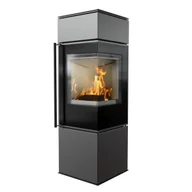 Piece wolnostojące - Piec stalowy koza REN S prawy, Ø 150 7 kW - miniaturka - grafika 1