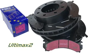 Przednie klocki Ultimax2 + NACINANE tarcze hamulcowe EBC seria USR Hummer H2 - Tarcze hamulcowe - miniaturka - grafika 13