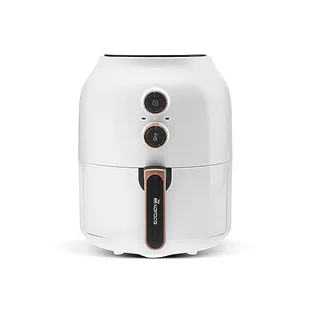 Karaca Multifry biały pojedynczy rondel, super szybki, frytkownica na gorące powietrze, podgrzewacz elektryczny, 1300 W, wyjmowany pojemnik, timer, pojemność: 3,5 litra/biały - Frytkownice - miniaturka - grafika 1