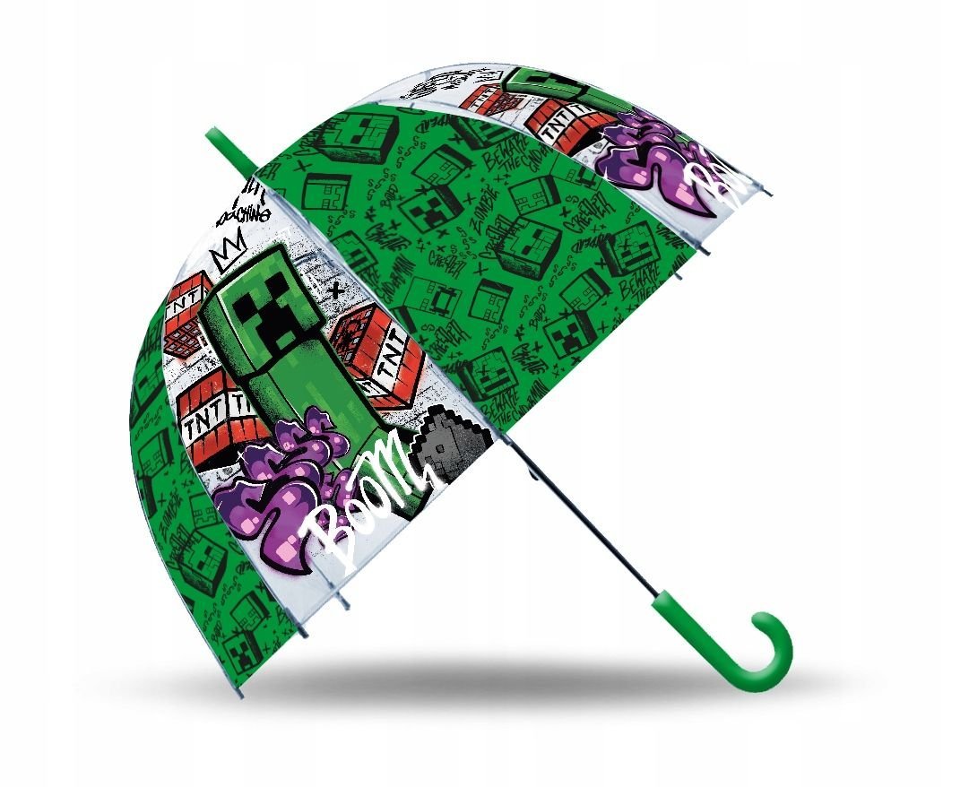 Parasol DzieciÄ™cy Parasolka Dla Dziecka Przeciwdeszczowy OryginaĹ‚ Minecraft / Mc00068