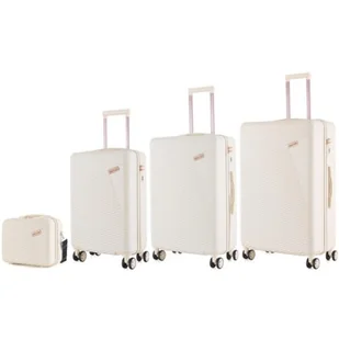 Zestaw walizek SEMI LINE T5757-0 Ecru - Walizki - miniaturka - grafika 1