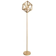 Lampy stojące - Polux Industrialna LAMPA podłogowa DENMARK 318855 druciana LAMPA stojąca do salonu złota 318855 - miniaturka - grafika 1