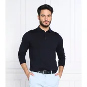 Koszule męskie - BOSS BLACK Wełniane polo | Regular Fit - miniaturka - grafika 1