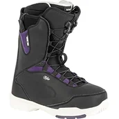Buty snowboardowe - Nitro Damskie deski snowboardowe Scala TLS '23 All Mountain Freeride Freestyle system szybkiego sznurowania Boot Snowboardboot, Black-Purple, MP 24,5 // EU 38 // US 7 - miniaturka - grafika 1