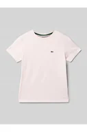 Koszulki i topy damskie - T-shirt z wyhaftowanym logo - Lacoste - miniaturka - grafika 1