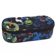 Piórniki - Coolpack Campus Piórnik Jednokomorowy Z Klapką Bez Wyposażenia Football Blue - miniaturka - grafika 1