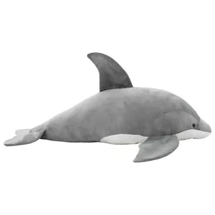 VidaXL Pluszowy delfin przytulanka, szary - Maskotki i pluszaki - miniaturka - grafika 1
