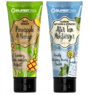 Balsamy i kremy do opalania - SUPERTAN PINEAPPLE & MANGO 1x POTRÓJNY BRONZER 150ml + Balsam After Tan 150ml - miniaturka - grafika 1