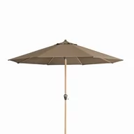 Parasole - Parasol ogrodowy Doppler Alu Wood okrągły 350 cm, beżowy - miniaturka - grafika 1