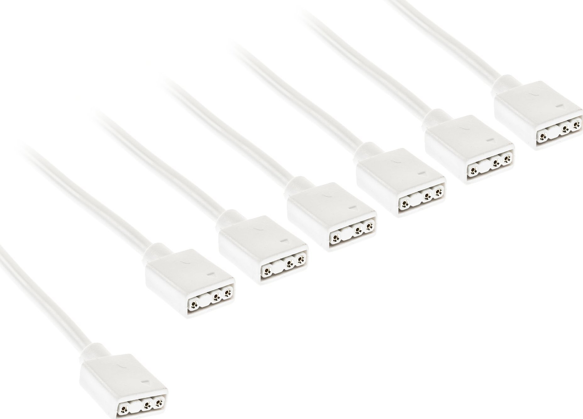 Kolink ARGB 1-6 Splitterkabel - 30cm, weiß