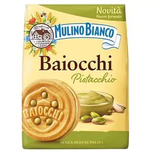 MULINO BIANCO Baiocchi - ciastka z nadzieniem pistacjowym 240g 12 paczek - Ciastka - miniaturka - grafika 1