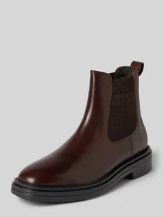Buty chelsea ze skóry z wyhaftowanym logo model ‘Boggar’ - Botki męskie - miniaturka - grafika 1