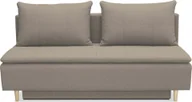 Sofy i kanapy - Sofa rozkładana SARA, sofa z funkcją spania i podstawą do spania, sofa rozkładana: 200 x 85 x 95 cm, kanapa w tkaninie wiklinowej, sofa rozkładana w kolorze: brązowym - miniaturka - grafika 1