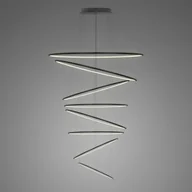 Lampy sufitowe - Lampa wisząca Ledowe okręgi No.8 Φ230 in 4k czarna Altavola Design - miniaturka - grafika 1
