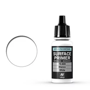 Vallejo Podkład Surface Primer White 17ml 70.600 - Akcesoria do gier planszowych - miniaturka - grafika 1