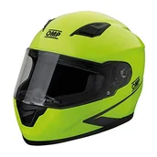 Kaski motocyklowe - Omp Circuit Evo kask fluo żółty rozmiar M - miniaturka - grafika 1