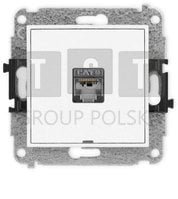 Karlik ICON Mechanizm gniazda komputerowego pojedynczego 1xRJ45 biały mat 25IGKBO-5