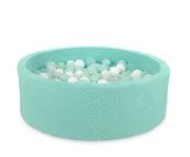Suche baseny - Suchy basen minky H-30 cm z piłkami 200szt.- miętowy - miniaturka - grafika 1
