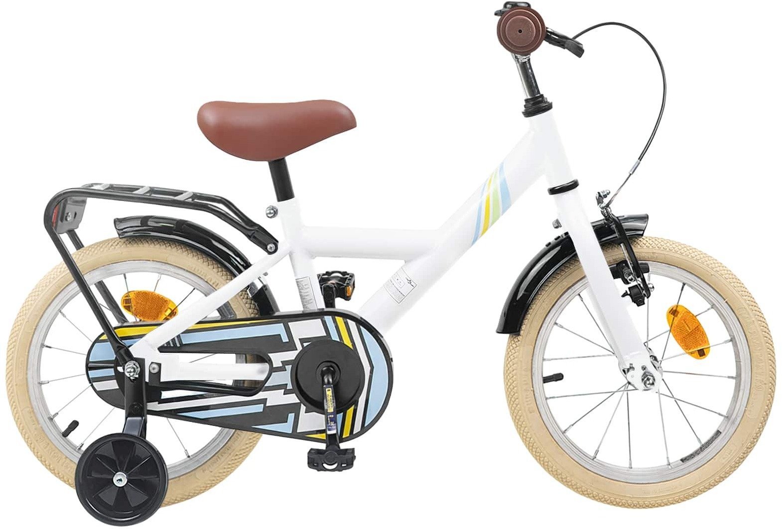 vidaXL vidaXL Rower Dziecięcy 14 Cali dla dzieci w wieku 3-5 lat Biały