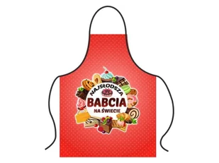 Fartuch kuchenny Premium Najsłodsza Babcia na świecie - Fartuchy i rękawice kuchenne - miniaturka - grafika 1