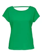 Koszulki i topy damskie - ONLY Women's ONLMAY S/S Open Back Top Box JRS T-Shirt, Kelly Green, XS, zielony (Kelly Green), XS - miniaturka - grafika 1