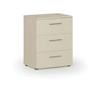 Szafki biurowe - Komoda biurowa do biurka PRIMO WOOD, 740 x 600 x 420 mm, brzoza - miniaturka - grafika 1