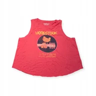 Koszulki i topy damskie - Koszulka na ramiączkach damska okrągły dekolt WOODSTOCK LUCKY BRAND S - miniaturka - grafika 1