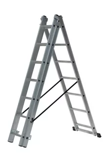 awtools drabina aluminiowa 3x8 stopni 150kg adapatacja na schody - Drabiny - miniaturka - grafika 1