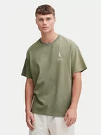Koszulki męskie - Solid T-Shirt Ismail 21108240 Zielony Regular Fit - miniaturka - grafika 1