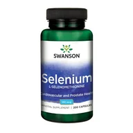 Witaminy i minerały - SWANSON Health Products Selen 100ug 200 kaps - miniaturka - grafika 1